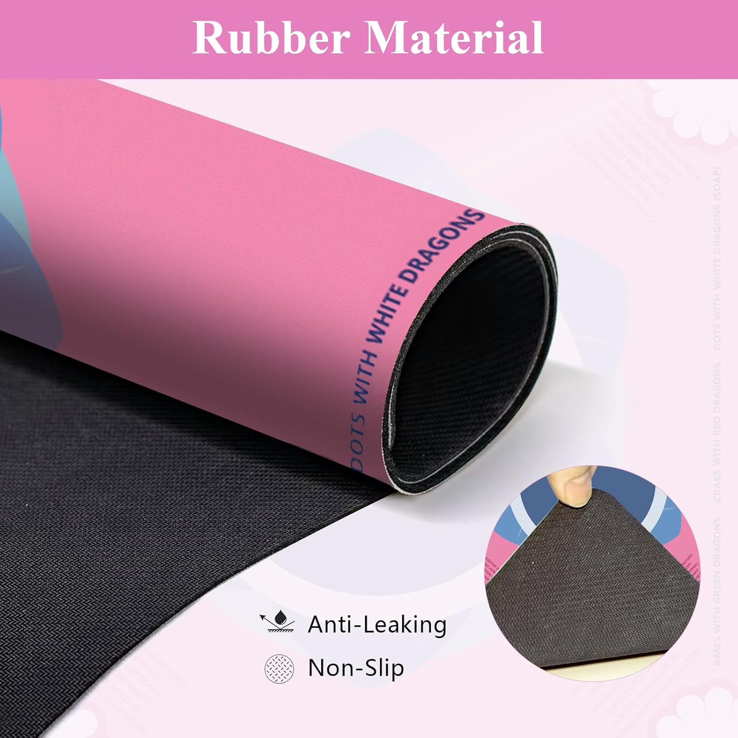 2025 Neoprene American Mahjong Mat – Odorless, Anti-Slip, No-Crease Table Mat with Rules & Instructions | Noise Reduction | Mahjong Gift Idea