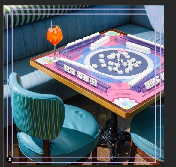 2025 Neoprene American Mahjong Mat – Odorless, Anti-Slip, No-Crease Table Mat with Rules & Instructions | Noise Reduction | Mahjong Gift Idea